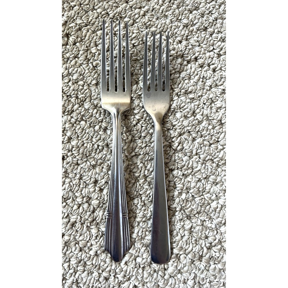Vintage Stainless Steel Forks Set Of‎ 2 - Replacement or Craft